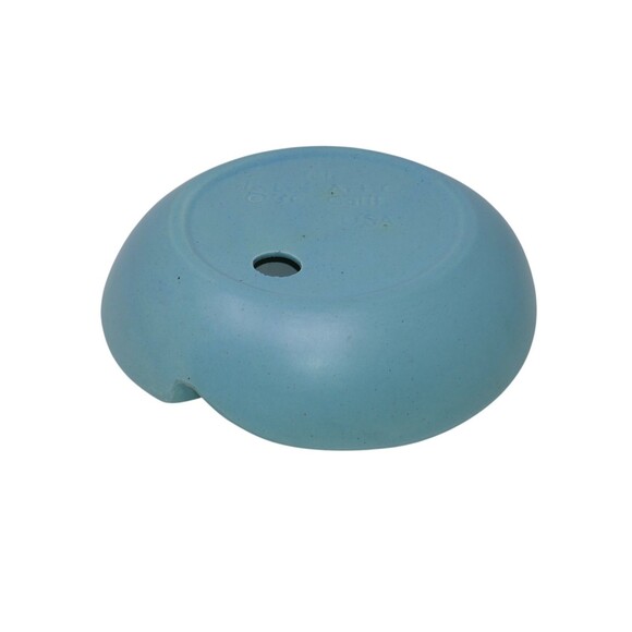 deLee Art 1956 Teal Blue Gold Mid-Century Modern Art Deco Ashtray - Picture 6 of 9